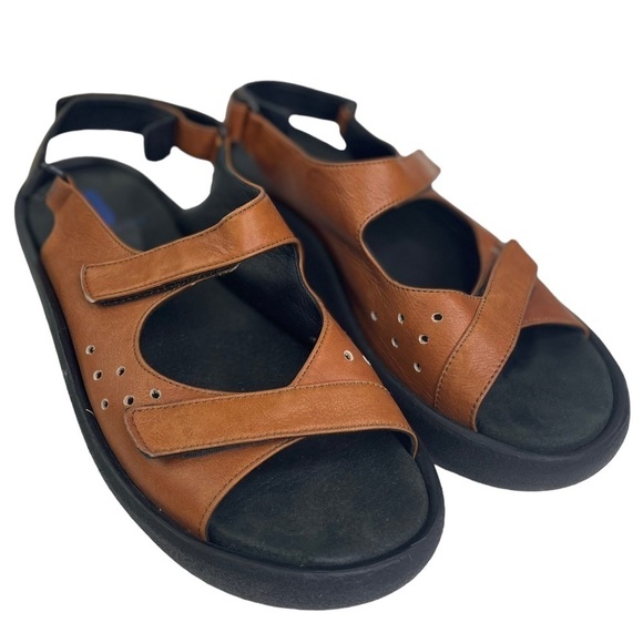 Wolky Jewel Women’s Leather Walking Comfort Sandals - Picture 3 of 8